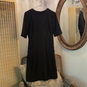 J Crew Black Wool Dress